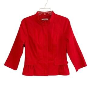 Vintage 2000 Kenneth Cole Zip Jacket Blazer Mini Peplum Sz 6  Office